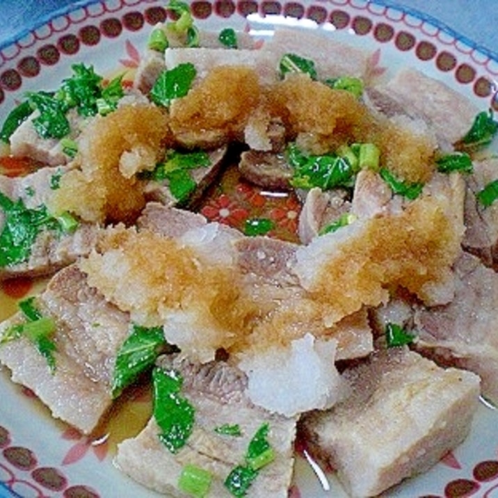 ❤ さっぱり! 大根葉入り豚バラブロックの煮物 ❤